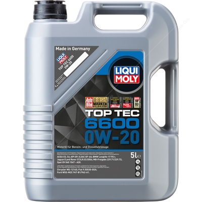 Liqui Moly Top Tec 6600 0W-20 Synthetic Technology Engine Oil 5 litres