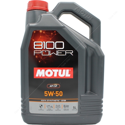 Motul 8100 Power 5w-50 Fully Synthetic High Performance Ester Engine Oil