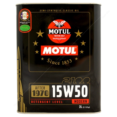 Motul Classic 2100 15w-50 Semi Synthetic Car Engine Oil 2L