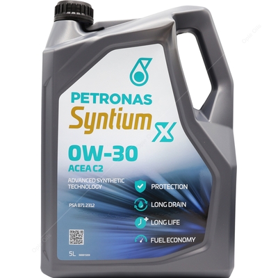 PETRONAS Syntium X 0W-30 Fully Synthetic Car Engine Oil 5L