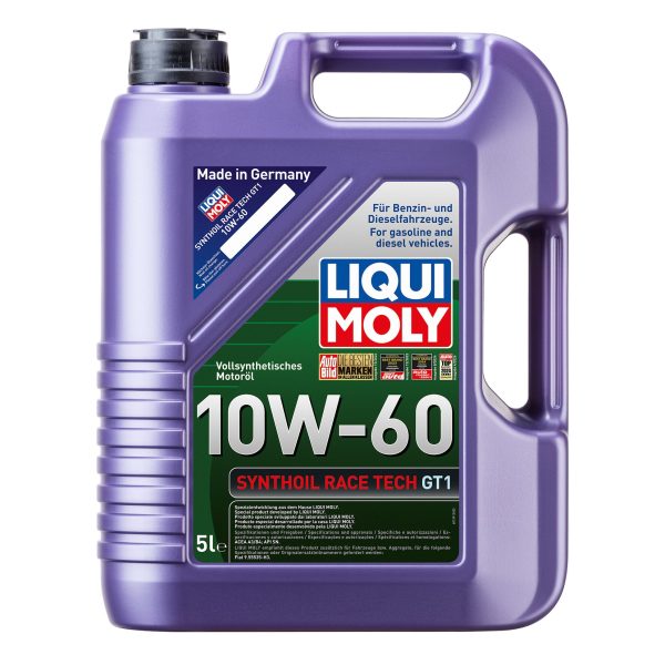 Liqui Moly 8909 Synthoil Race Tech GT1 10W-60 Engine Oil - 5 Litres